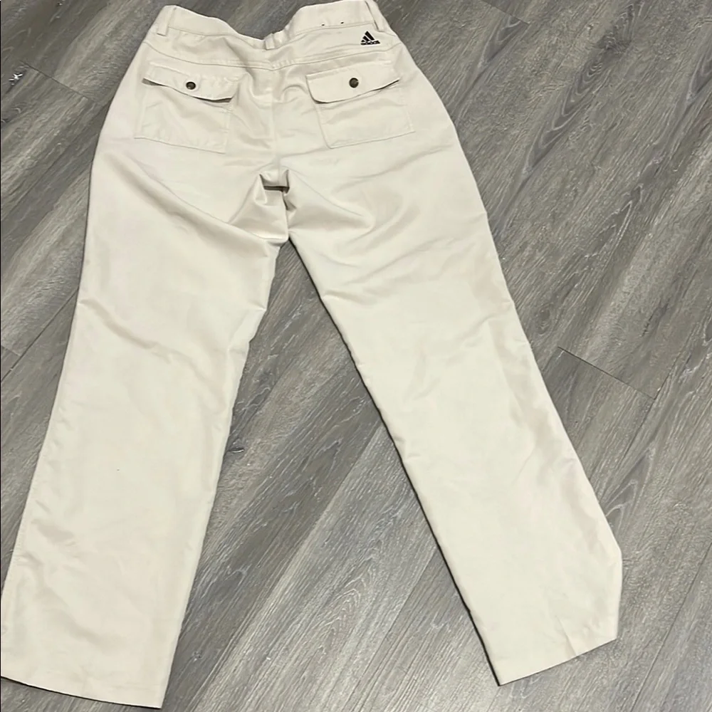 Adidas Cream Chinos Classic Straight-Leg